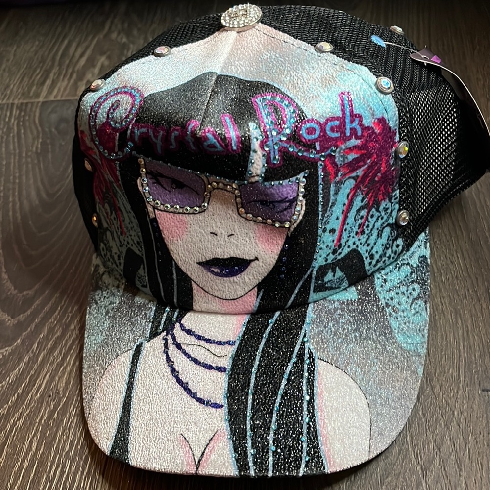 Crystal rock baseball cap